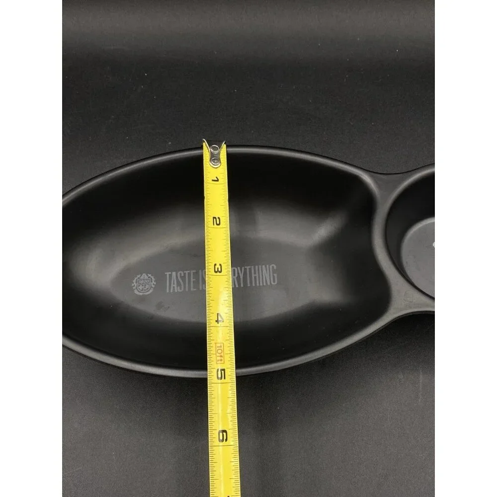 Jose Cuervo 1800 Tequila Individual Chips & Salsa Dish Black Melamine Bowl